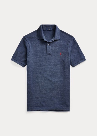 Camisa Polo Polo Ralph Lauren Hombre Azul Rey Azules - Classic Fit Mesh - VYEXW4079